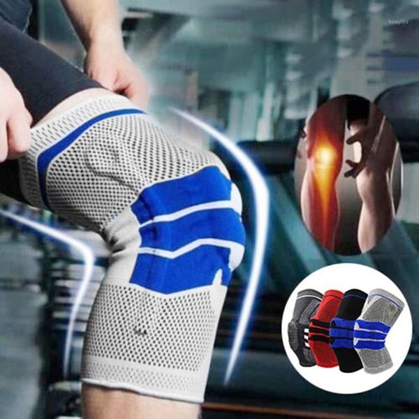 1pc sport nylon fitness knee sleeve support compression pad brace protector1, Black;gray
1pc sport nylon fitness knee sleeve support compression pad brace protector1, Black;gray
