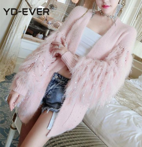 women's knits & tees autumn tassel sleeve sweater cardigans women long pink knitted1, White
women's knits & tees autumn tassel sleeve sweater cardigans women long pink knitted1, White