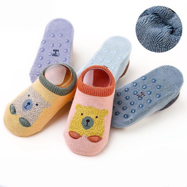 socks cute baby bear cartoon gift kid indoor floor sock non-slip thick warm for boys girls calcetines clothing, Pink;yellow
socks cute baby bear cartoon gift kid indoor floor sock non-slip thick warm for boys girls calcetines clothing, Pink;yellow
