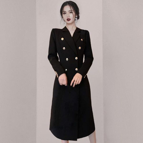 autumn and winter women new temperament fashion double-breasted pearl buckle suit jacket coat slim office windbreaker, Tan;black
autumn and winter women new temperament fashion double-breasted pearl buckle suit jacket coat slim office windbreaker, Tan;black