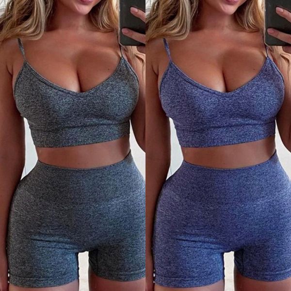 2pcs/set seamless fitness women yoga suit high stretchy workout sport set padded sports bra high waist sports short legging gym c0123, Gray
2pcs/set seamless fitness women yoga suit high stretchy workout sport set padded sports bra high waist sports short legging gym c0123, Gray