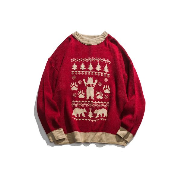 2021 fall and winter wild retro bear male sweater new hong kong style oversize nbhr, White;black
2021 fall and winter wild retro bear male sweater new hong kong style oversize nbhr, White;black