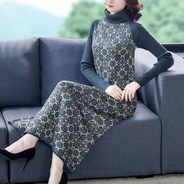 women's sweaters winter casual print turtleneck wool sweater dress elegant women vestidos 2021 autumn vintage 3xl plus size knitted, White;black
women's sweaters winter casual print turtleneck wool sweater dress elegant women vestidos 2021 autumn vintage 3xl plus size knitted, White;black