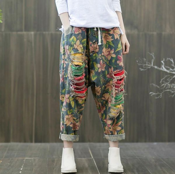 2021 vintage harem elastic waistband torn jeans washed cotton ladies loose p1583 holes oq4w, Black;white
2021 vintage harem elastic waistband torn jeans washed cotton ladies loose p1583 holes oq4w, Black;white