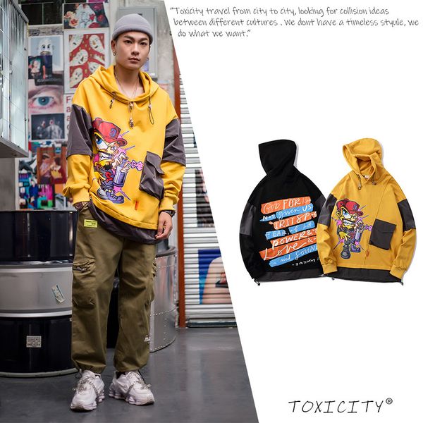 and new european american hip-hop hoodie graffiti seams man sweatpants student jacket couple mqyy, Black
and new european american hip-hop hoodie graffiti seams man sweatpants student jacket couple mqyy, Black