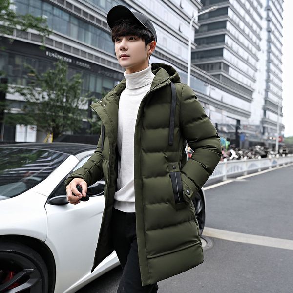 2021 new men's cotton jacket the new listing winter padded with hoodie student windbreaker green tide long coat 5xfo, Black
2021 new men's cotton jacket the new listing winter padded with hoodie student windbreaker green tide long coat 5xfo, Black