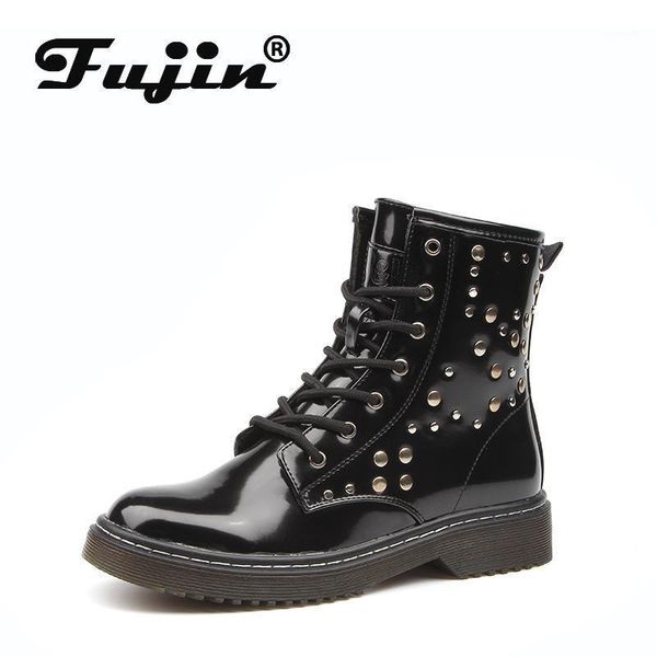 fujin women boots black soft leather rivet fashion casual ankle boots shoes breathable comfortable women motorcycle1
fujin women boots black soft leather rivet fashion casual ankle boots shoes breathable comfortable women motorcycle1