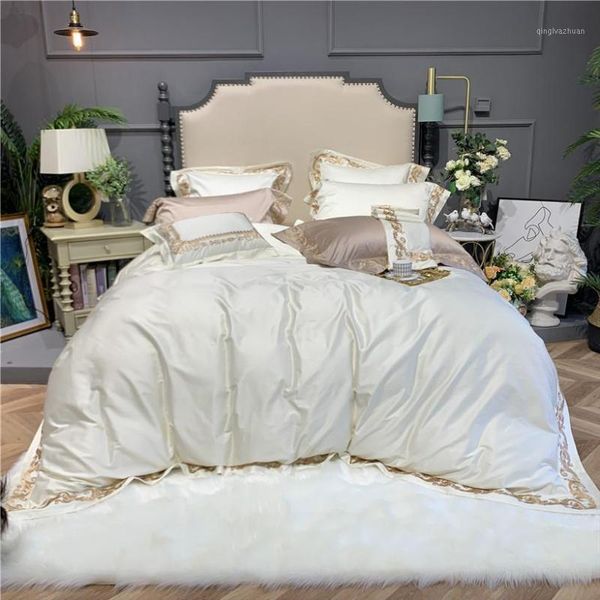 1000tc egyptian cotton gold embroidery edge duvet cover white grey solid bedding set king size 4/7pcs fitted/bed sheet set1
1000tc egyptian cotton gold embroidery edge duvet cover white grey solid bedding set king size 4/7pcs fitted/bed sheet set1