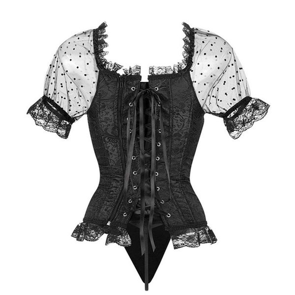 corset off shoulder plus size burlesque costumes floral lace up bustiers & corsets overbust straps sleeve vintage party, Black;white
corset off shoulder plus size burlesque costumes floral lace up bustiers & corsets overbust straps sleeve vintage party, Black;white