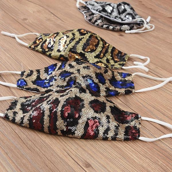 factory 4 colors leopard sequins face mask reusable protective masks women anti-dust face mask club party fashion bling
factory 4 colors leopard sequins face mask reusable protective masks women anti-dust face mask club party fashion bling