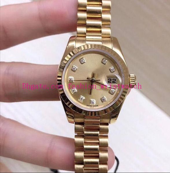 women's watches 26mm calendar magnifier gold stainless steel bracelet asia 2813 mechanical automatic movement fashion original box pape, Slivery;brown
women's watches 26mm calendar magnifier gold stainless steel bracelet asia 2813 mechanical automatic movement fashion original box pape, Slivery;brown