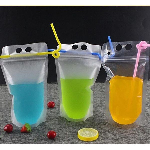 17oz 500ml clear drink pouches bags frosted zipper stand-up plastic drinking bag with straw with holder re jllboa lajiaoyard
17oz 500ml clear drink pouches bags frosted zipper stand-up plastic drinking bag with straw with holder re jllboa lajiaoyard