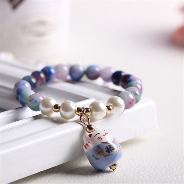 charm bracelets creative handmade ceramic diy lucky cat bead for women fashion jewelry gifts drop, Golden;silver
charm bracelets creative handmade ceramic diy lucky cat bead for women fashion jewelry gifts drop, Golden;silver