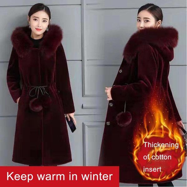 women's fur & faux winter women long coat warm ladies jacket water velvet hooded black sheepskin
women's fur & faux winter women long coat warm ladies jacket water velvet hooded black sheepskin