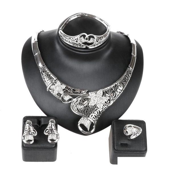 fashion brand african jewelry set new design 18k gold plated necklace bracelet earrings ring jewellery sets qd80w, Slivery;golden
fashion brand african jewelry set new design 18k gold plated necklace bracelet earrings ring jewellery sets qd80w, Slivery;golden