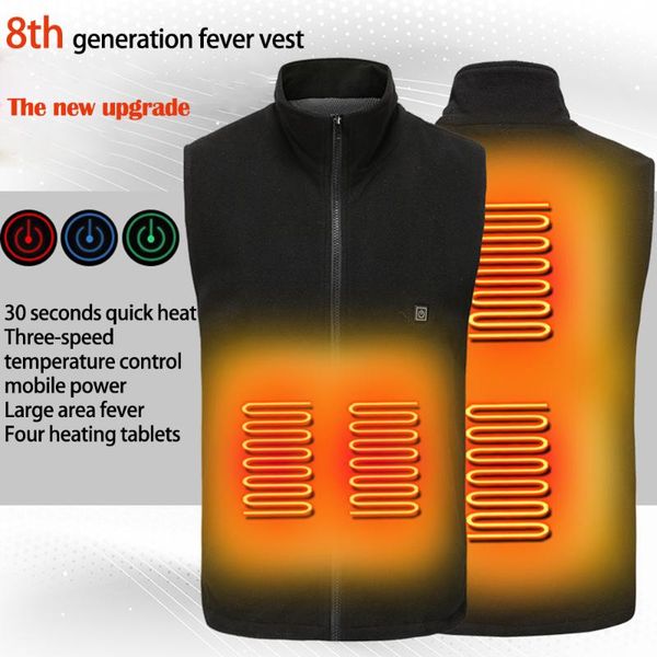 men's vests 2021 usb electric warming heated heating vest jacket men women winter outdoor thermal clothing waistcoat for sports hiking, Black;white
men's vests 2021 usb electric warming heated heating vest jacket men women winter outdoor thermal clothing waistcoat for sports hiking, Black;white