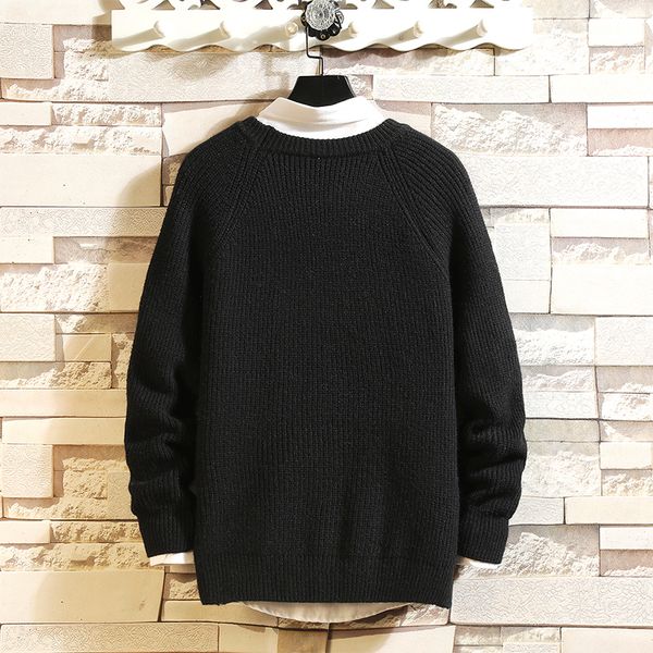 2020 new men's black sleeves long autumn winter sweater knitted or crocheted neck o ver 5xl onhw, White;black
2020 new men's black sleeves long autumn winter sweater knitted or crocheted neck o ver 5xl onhw, White;black