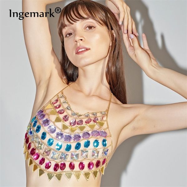 ingemark bohemian crystal harness bra chain handmade multilayer acrylic bikini body jewelry for women nightclub party gifts t200508, Silver
ingemark bohemian crystal harness bra chain handmade multilayer acrylic bikini body jewelry for women nightclub party gifts t200508, Silver