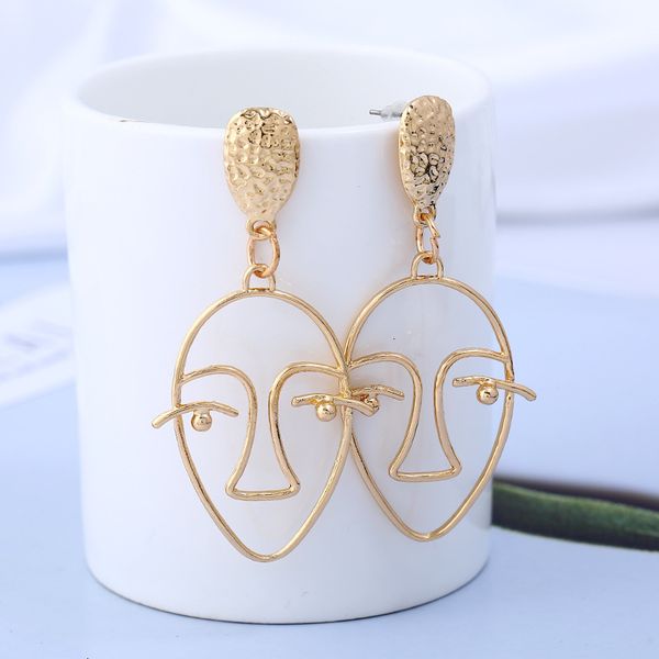 fashion simple gold retro alloy new plating hollow big face for women european jewelry personality exaggerated dangle earrings, Silver
fashion simple gold retro alloy new plating hollow big face for women european jewelry personality exaggerated dangle earrings, Silver