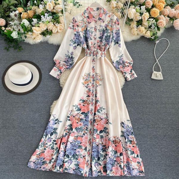 women autumn floral dress french sweet flare sleeve o neck a-line dress korean style romantic boho print holiday dress, Black;gray
women autumn floral dress french sweet flare sleeve o neck a-line dress korean style romantic boho print holiday dress, Black;gray