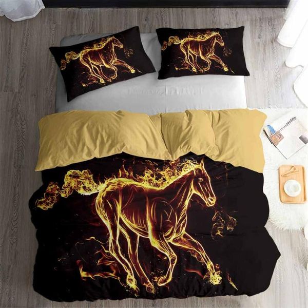 helengili 3d bedding set horse print duvet cover set bedcloth with pillowcase bed home textiles #m34
helengili 3d bedding set horse print duvet cover set bedcloth with pillowcase bed home textiles #m34