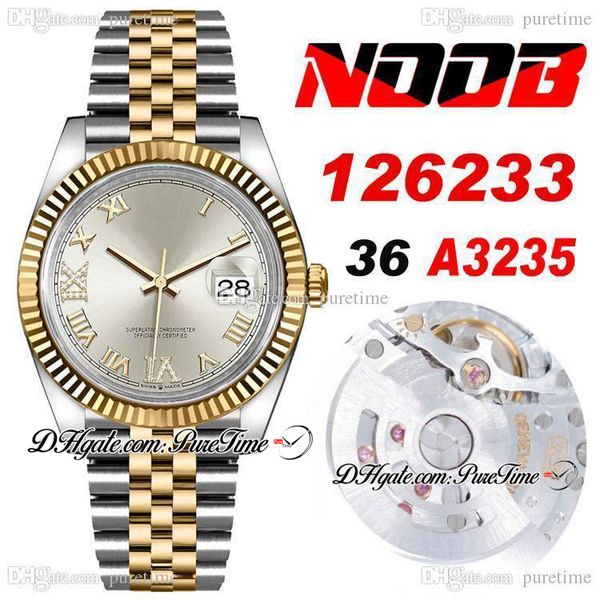 2021 n 36 126233 date a3235 automatic womens mens watch two tone yg silver dial roman diamond edition ss bracelet puretime j10, Slivery;brown
2021 n 36 126233 date a3235 automatic womens mens watch two tone yg silver dial roman diamond edition ss bracelet puretime j10, Slivery;brown