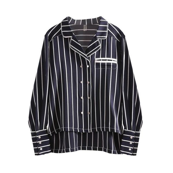 herstory 2020 design striped women blouse loose double-breasted pocket lady causal shirts female fashion outwear, White
herstory 2020 design striped women blouse loose double-breasted pocket lady causal shirts female fashion outwear, White