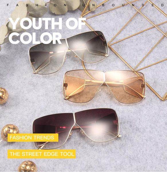 sunglasses women's oversized glasses punk designer large female sun one pieces lens folded fml, White;black
sunglasses women's oversized glasses punk designer large female sun one pieces lens folded fml, White;black