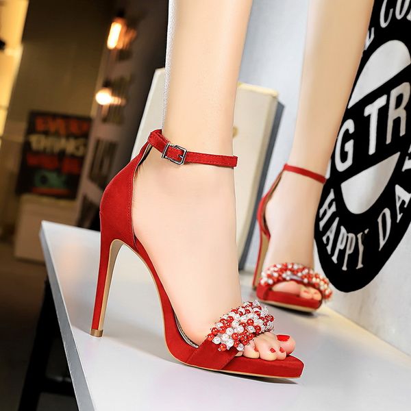 2020 summer women pearl bombs high-heeled thin heels ladies shoes broken mujer tacon zapatos yjrg, Black
2020 summer women pearl bombs high-heeled thin heels ladies shoes broken mujer tacon zapatos yjrg, Black