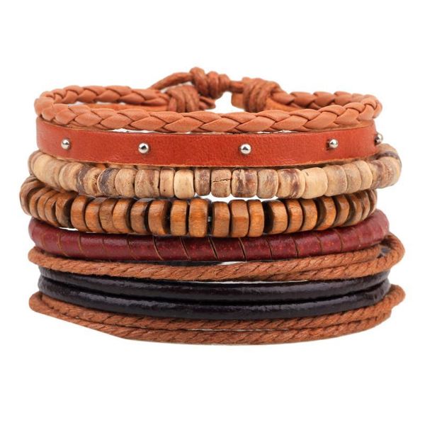 new style bracelet ornament multi-packaged combination bracelet handmade leather wooden beads beaded woven bracelet n jllzig
new style bracelet ornament multi-packaged combination bracelet handmade leather wooden beads beaded woven bracelet n jllzig