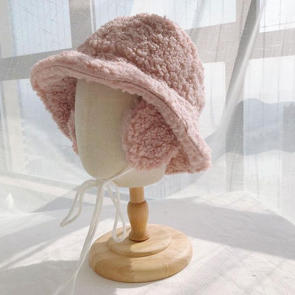 wide brim hats 2021 winter fisherman's hat women thick bucket with earmuffs solid color lamb wool warm panama caps ear cap, Blue;gray
wide brim hats 2021 winter fisherman's hat women thick bucket with earmuffs solid color lamb wool warm panama caps ear cap, Blue;gray