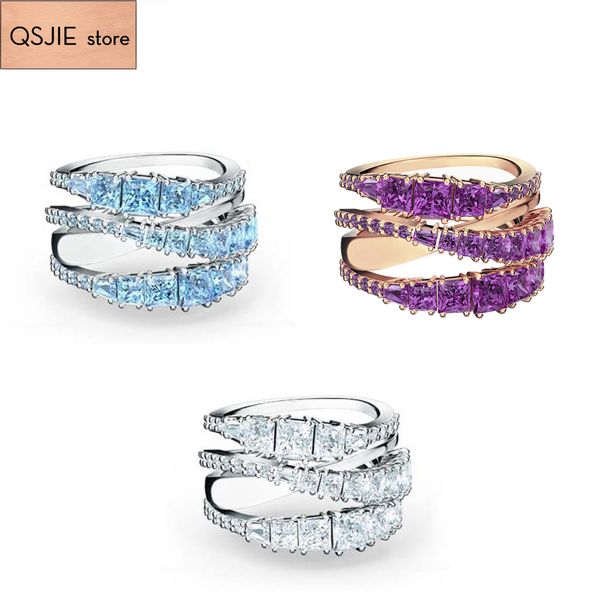 2020 fashion jewelry swa new style, charming twisted geometry lady exquisite ring, Silver
2020 fashion jewelry swa new style, charming twisted geometry lady exquisite ring, Silver