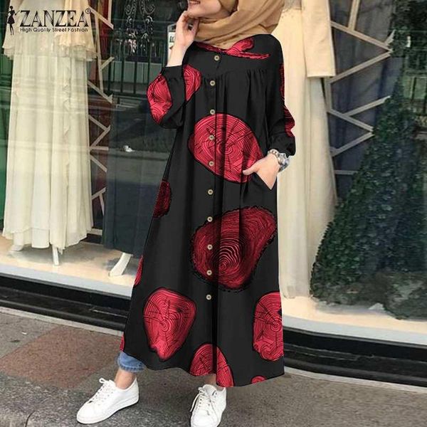casual dresses zanzea 2021 elegant printed maxi dress women's autumn sundress long sleeve shirt vestidos female button robe oversized, Black;gray
casual dresses zanzea 2021 elegant printed maxi dress women's autumn sundress long sleeve shirt vestidos female button robe oversized, Black;gray