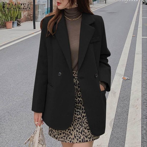 women's suits & blazers zanzea fashion women lapel neck long sleeve autumn elegant jackets winter solid woolen coats casual office outw, White;black
women's suits & blazers zanzea fashion women lapel neck long sleeve autumn elegant jackets winter solid woolen coats casual office outw, White;black