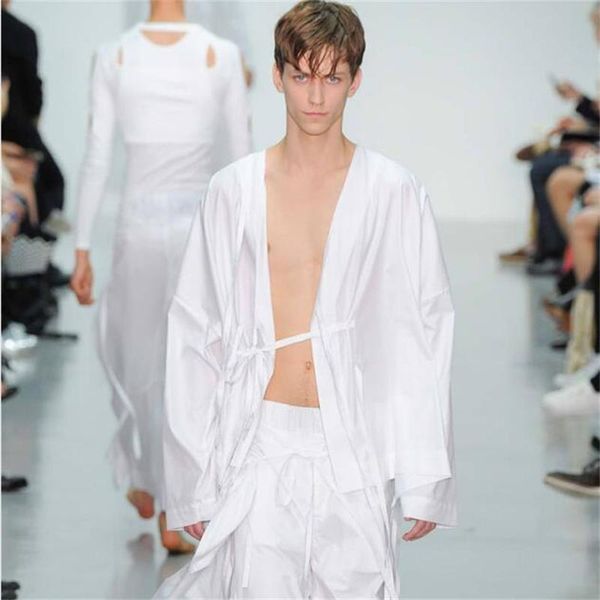 men's casual shirts lyamamoto style white shirt personality cardigan long-sleeved loose hip-hop high street fashion show trend, White;black
men's casual shirts lyamamoto style white shirt personality cardigan long-sleeved loose hip-hop high street fashion show trend, White;black
