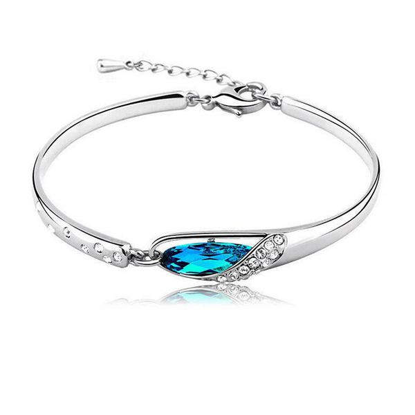 designer sapphire ladies silver charm bracelets fresh and sparkling austrian crystal bangle high quatity luxury jewelry women gold bracelet, Golden;silver
designer sapphire ladies silver charm bracelets fresh and sparkling austrian crystal bangle high quatity luxury jewelry women gold bracelet, Golden;silver