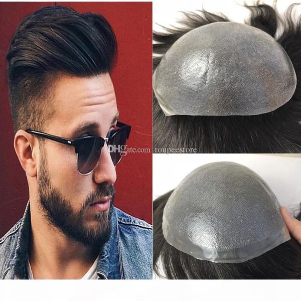 full pu toupee for men thin skin poly mens toupee replacement system v loop human hair men wig 3 sizes 5 colors hairpiece, Black
full pu toupee for men thin skin poly mens toupee replacement system v loop human hair men wig 3 sizes 5 colors hairpiece, Black