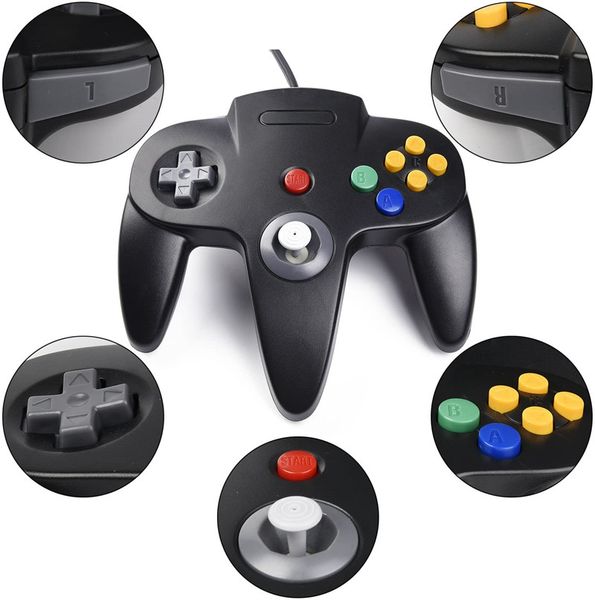 n64 controller wired controllers classic n64 64-bit gamepad joystick for n64 console video game system fast shipping
n64 controller wired controllers classic n64 64-bit gamepad joystick for n64 console video game system fast shipping