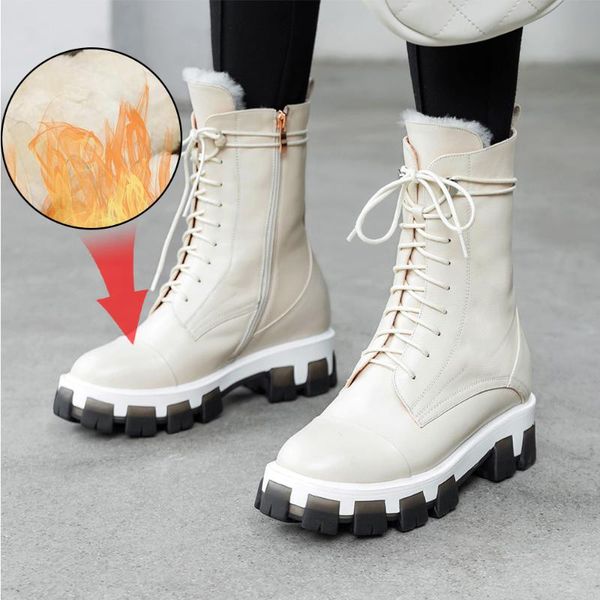 boots plus size 34-43 genuine leather shearling wool fur lined women ankle winter shoes short snow warm, Black
boots plus size 34-43 genuine leather shearling wool fur lined women ankle winter shoes short snow warm, Black