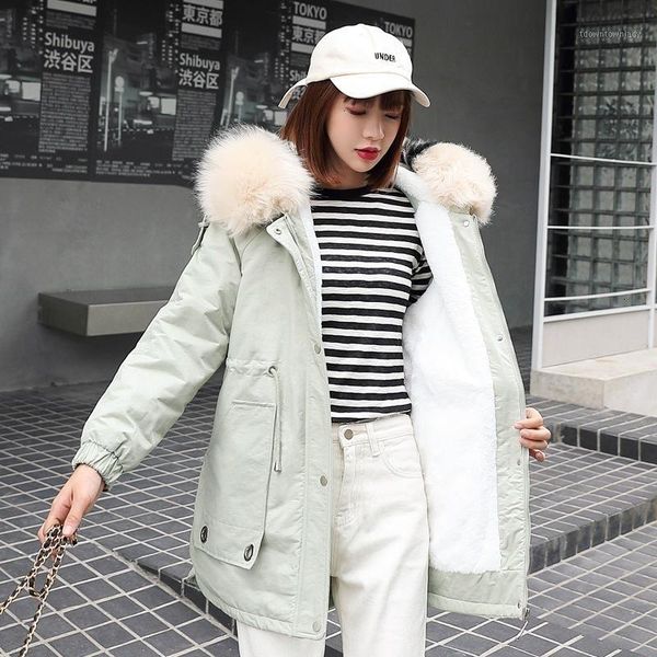 women's down & parkas buy winter coat big shipyards long hooded in lamb wool pull rope tails collar cotton cloth women 18261, Black
women's down & parkas buy winter coat big shipyards long hooded in lamb wool pull rope tails collar cotton cloth women 18261, Black