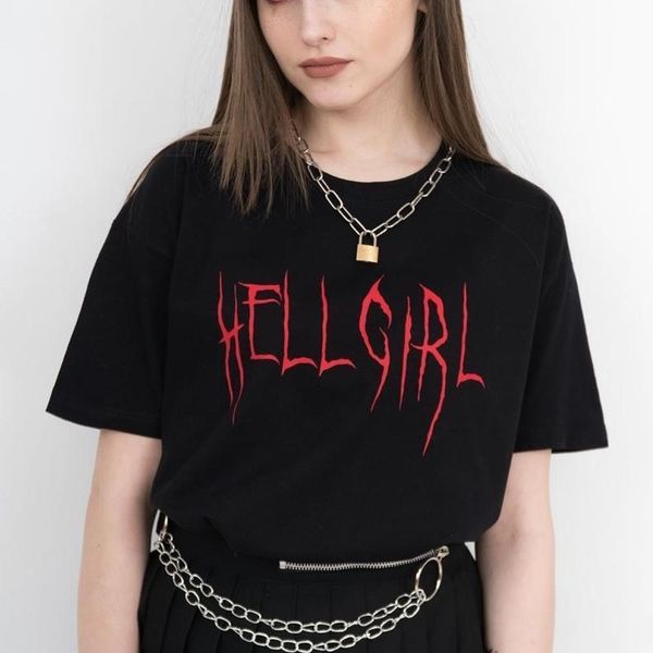 hell girl t shirt women letter printed aesthetic grunge cotton short sleeve lil peep hell boy tumblr tees fashion clothing, White
hell girl t shirt women letter printed aesthetic grunge cotton short sleeve lil peep hell boy tumblr tees fashion clothing, White