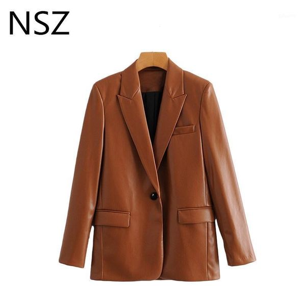 nsz women pu faux leather blazer artificial fur jacket single button office ladies work business formal coat fall outerwear1, White;black
nsz women pu faux leather blazer artificial fur jacket single button office ladies work business formal coat fall outerwear1, White;black