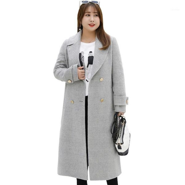 2020 autumn winter double-sided wool coat women plus size long woolen jackets female thicken wool blends coats g6091, Black
2020 autumn winter double-sided wool coat women plus size long woolen jackets female thicken wool blends coats g6091, Black
