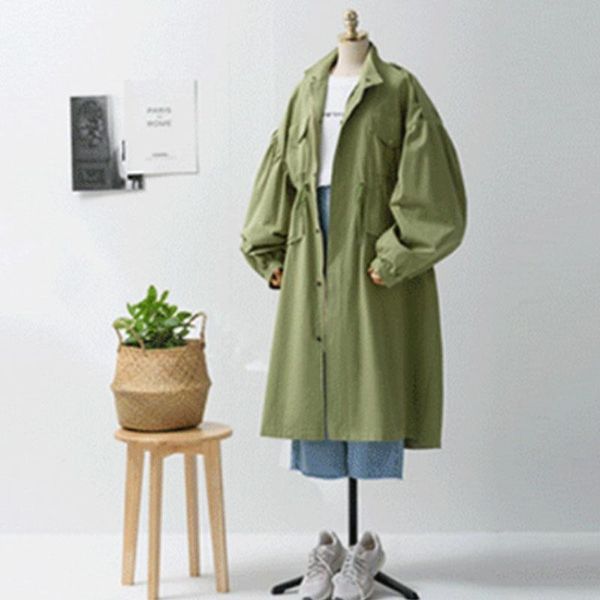 women's trench coats 2021 autumn winter european style women coat loose plus size ladies outerwear sashes adjusted wide-waisted windbre, Tan;black
women's trench coats 2021 autumn winter european style women coat loose plus size ladies outerwear sashes adjusted wide-waisted windbre, Tan;black