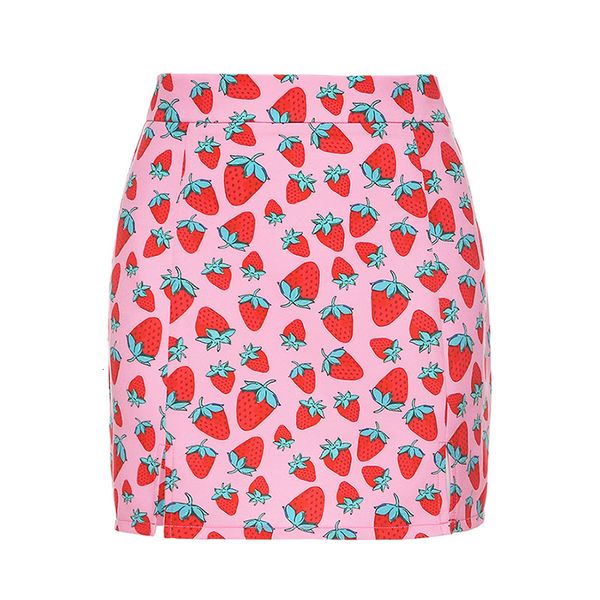 2021 new spring summer strawberries fashion pink printing girls high waist and hip split skirt nqw1, Black
2021 new spring summer strawberries fashion pink printing girls high waist and hip split skirt nqw1, Black