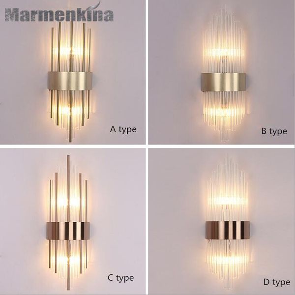 wall lamp modern el bedroom bedside aisle lights corridor stair crystal rod e14*2.
wall lamp modern el bedroom bedside aisle lights corridor stair crystal rod e14*2.