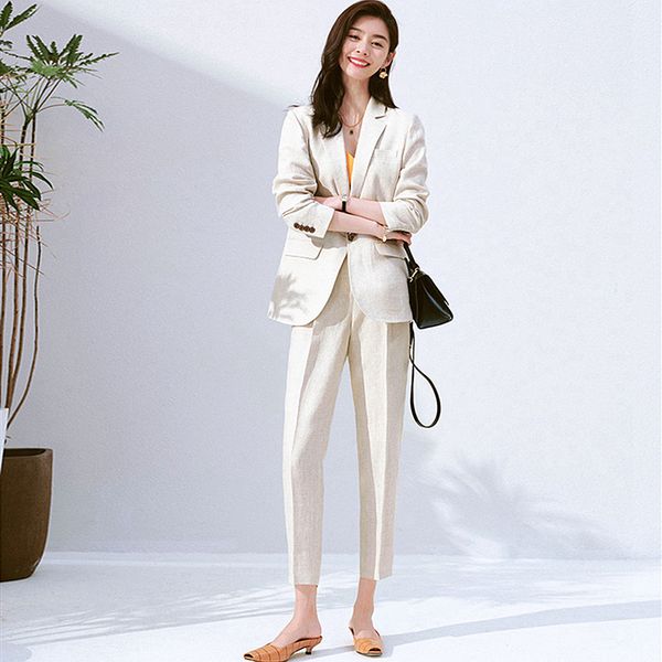 100% lined suit women bleazer long sleeves pocket high waist casual coat wide leg pants suits for women new fashion q1215, White
100% lined suit women bleazer long sleeves pocket high waist casual coat wide leg pants suits for women new fashion q1215, White