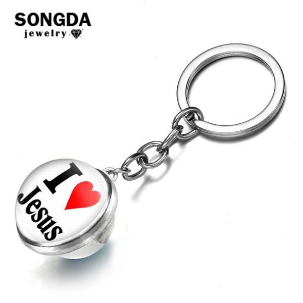 keychains songda cute i love jesus faith double sided keychain religious letters art print glass ball pendant key chain gift for christian, Silver
keychains songda cute i love jesus faith double sided keychain religious letters art print glass ball pendant key chain gift for christian, Silver