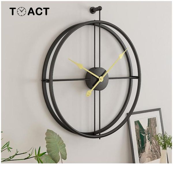 large vintage metal wall clock modern design for home office decor hanging watches living room classic brief european wa wmthjr
large vintage metal wall clock modern design for home office decor hanging watches living room classic brief european wa wmthjr