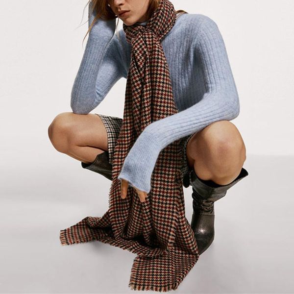 scarves hodisytian women scarf 2021 fashion plaid spring autumn faux wool cashmere shawl clasp vintage houndstooth print warming, Blue;gray
scarves hodisytian women scarf 2021 fashion plaid spring autumn faux wool cashmere shawl clasp vintage houndstooth print warming, Blue;gray